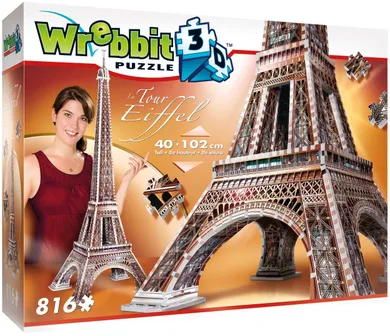 Wrebbit, Wieża Eiffla, puzzle 3D, 816 elementów
