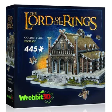 Wrebbit, Władca Pierścieni Złoty Dwór Edoras, puzzle 3D, 445 elementów