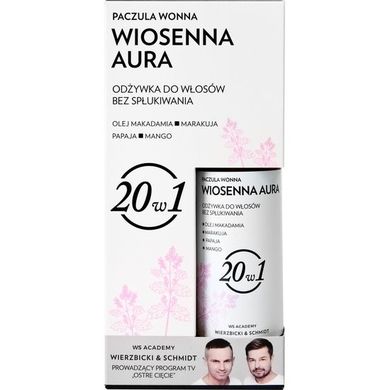 WS Academy, odżywka do włosów bez spłukiwania 20w1, wiosenna aura & paczula wonna, 150g
