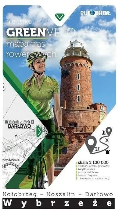 Wybrzeże środkowe. Mapa tras rowerowych