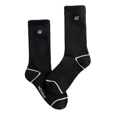 Wysokie czarne skarpetki NOWEAR