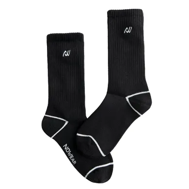 Wysokie czarne skarpetki unisex NOWEAR