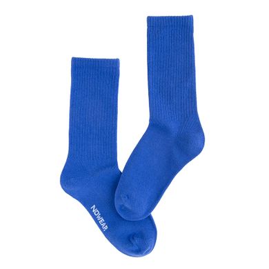 Wysokie niebieskie skarpetki unisex NOWEAR