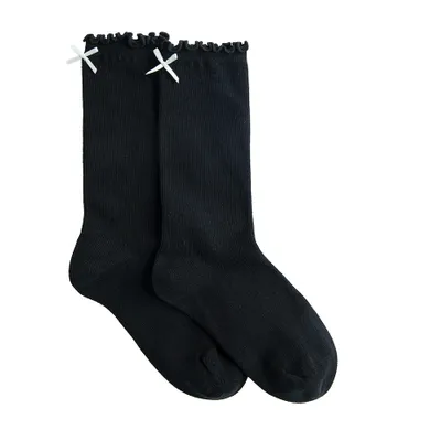 Wysokie skarpetki z falbanką NOWEAR