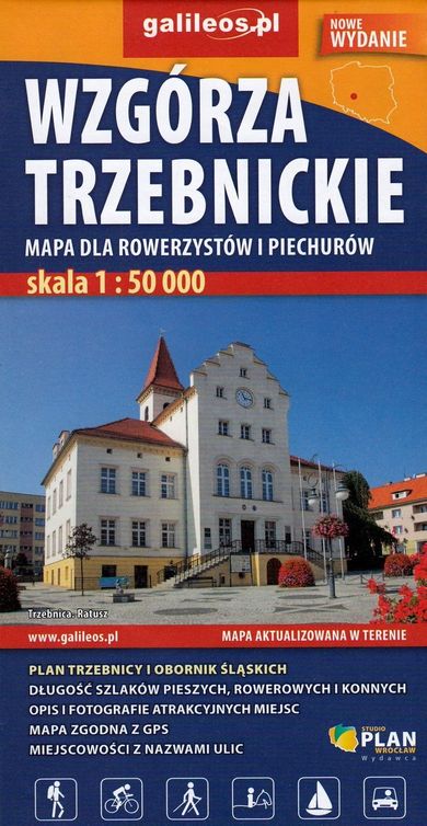 Wzgórza Trzebnickie. Mapa dla rowerzystów i piechurów 1:50 000