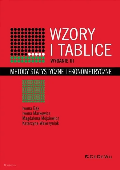 Wzory i tablice. Metody statystyczne