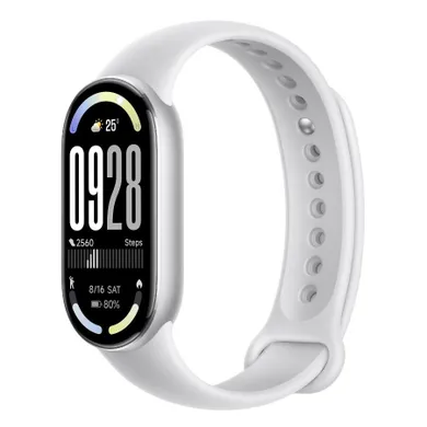 Xiaomi, Smart Band, 10, inteligentna opaska sportowa, srebrny, 1.72", 233mAh