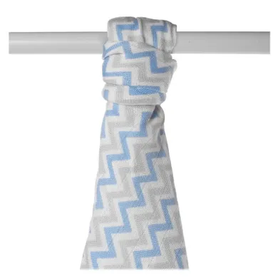 XKKO BMB, ręcznik bambusowy, Baby Blue Chevron, 90-100 cm