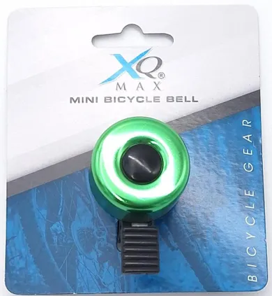 Xqmax, dzwonek rowerowy gruszka, zielony, 35 mm