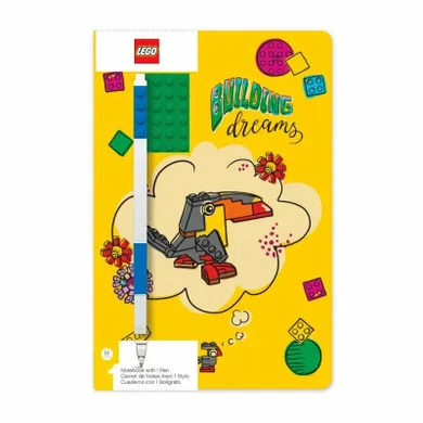 Yamann, LEGO, Building Dreams, notatnik z płytką i długopisem, 1 szt.