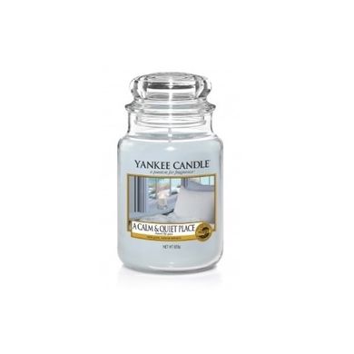 Yankee Candle, świeca zapachowa, duży słój, A Calm & Quiet Place, 623g