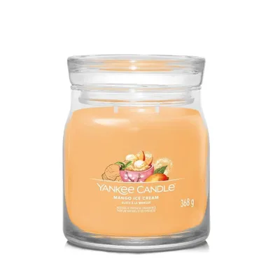 Yankee Candle, świeca zapachowa, średni słój, Mango Ice Cream, 368g