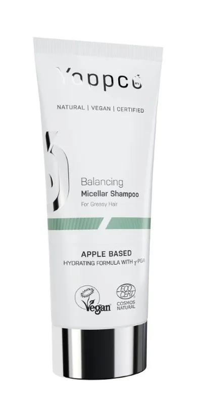 Yappco, micelarny, regulujący sebum szampon do włosów przetłuszczających się, 200 ml