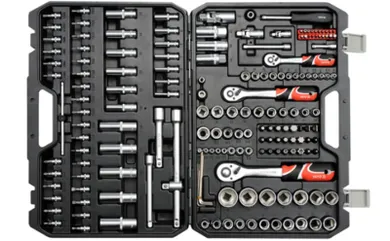 Yato, zestaw kluczy nasadowych, 1/2"1/4"3/8", 173 szt.