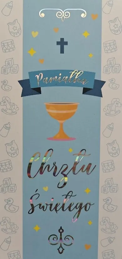 YEKU, karnet Chrzest chłopiec