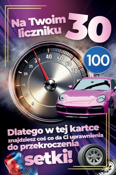 YEKU, karnet Prawo Jazdy 30 urodziny damskie