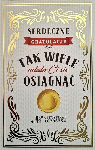YEKU, karnet Serdeczne Gratulacje