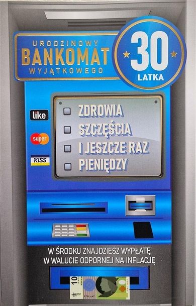 YEKU, karnet urodziny 30 męskie