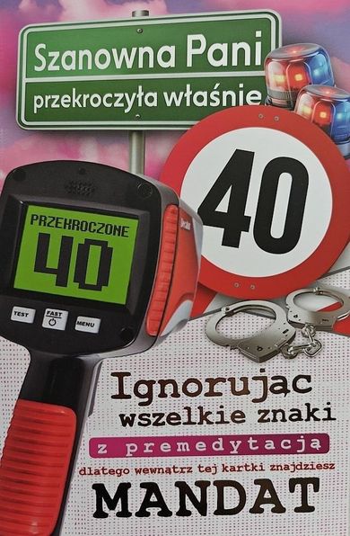 YEKU, karnet urodziny 40