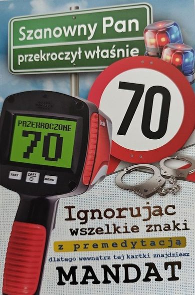 YEKU, karnet urodziny 70