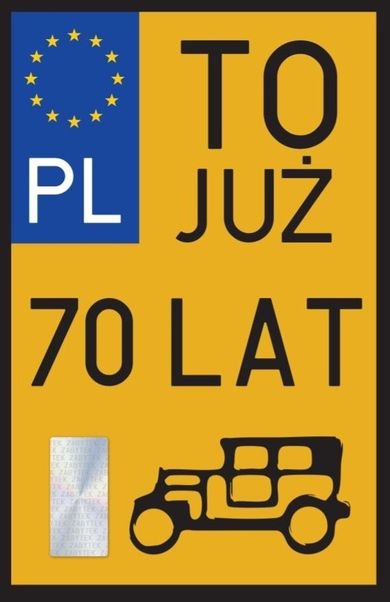 YEKU, karnet urodziny 70 Zabytek