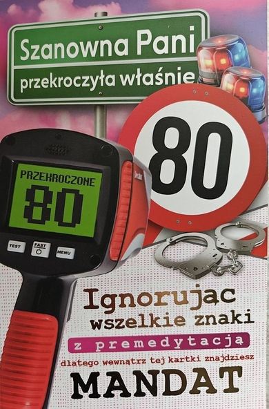 YEKU, karnet urodziny 80