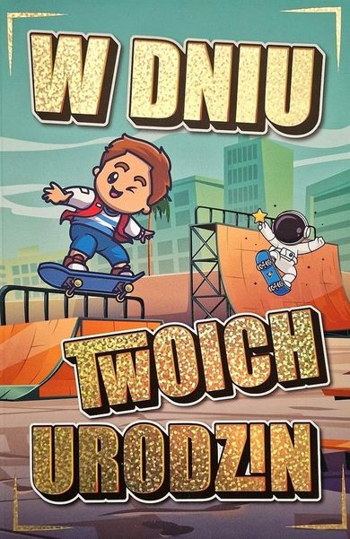 YEKU, karnet urodziny chłopaka