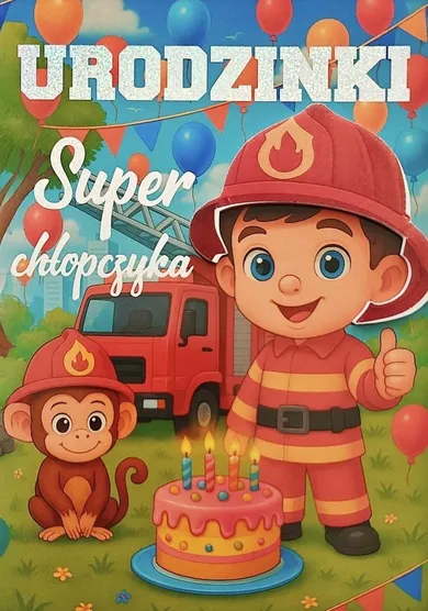 YEKU, karnet, Urodziny chłopiec strażak