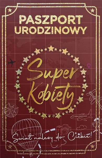 YEKU, karnet urodziny Nowy paszport, damskie