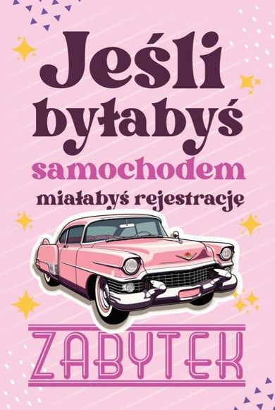 YEKU, karnet urodziny Samochód zabytkowy damski