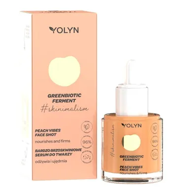 Yolyn, Greenbiotic Ferment odżywcze, serum do twarzy, Bardzo Brzoskwiniowe, 20 ml