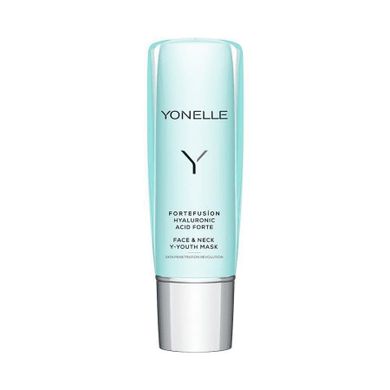 Yonelle, Fortefusion Hyaluronic Acid Forte Face & Neck Y-Youth Mask, maska młodości z kwasem hialuronowym na twarz i szyję, 75 ml