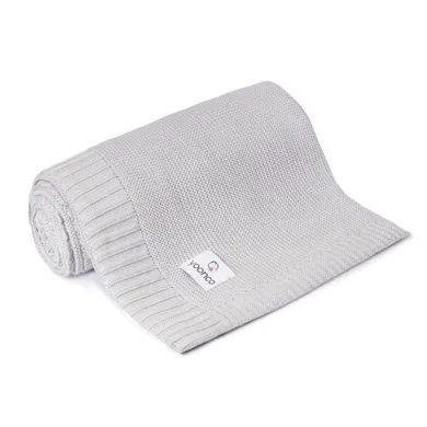 Yoonco, koc bambusowy, szary, 80-100 cm