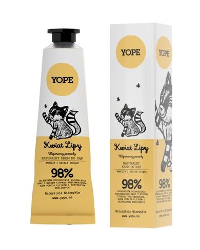 Yope, Kwiat Lipy, naturalny krem do rąk, 50 ml