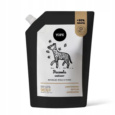 Yope, naturalne mydło w płynie, refill Paczula & Wetiwer, 600 ml