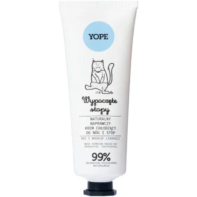 Yope, naturalny naprawczy krem chłodzący do nóg i stóp, Wypoczęte Stopy, 75 ml