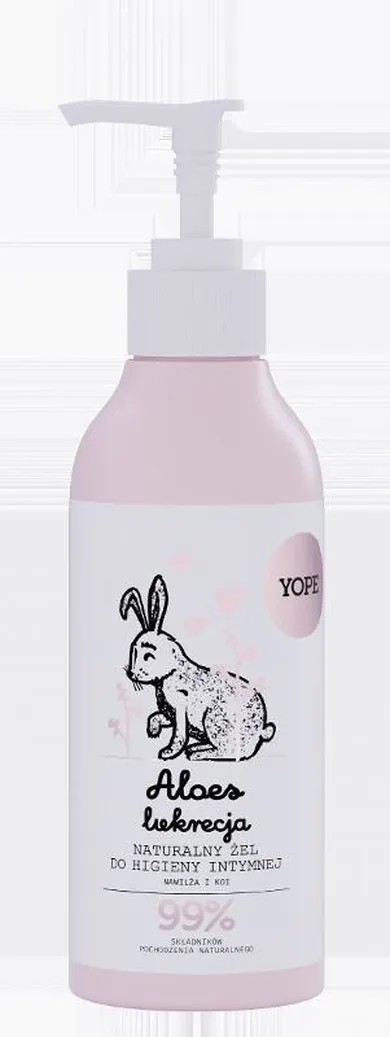 Yope, naturalny żel do higieny intymnej, aloes i lukrecja, 300 ml