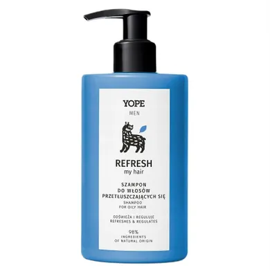 Yope, Refresh My Hair, szampon do przetłuszczających się włosów, 300 ml