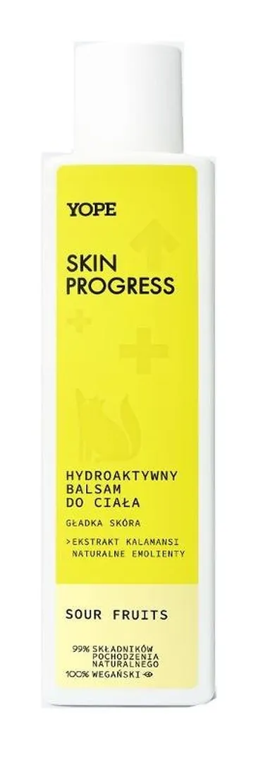 Yope, Skin Progress, hydroaktywny balsam do ciała sour fruits, 200 ml