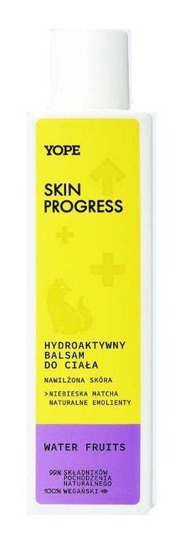Yope, Skin Progress, hydroaktywny balsam do ciała water fruits, 200 ml