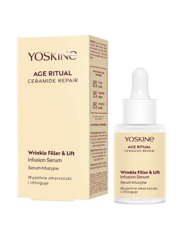 Yoskine, Age Ritual Infuzyjne, serum do twarzy wypełnia i nawilża, 30 ml