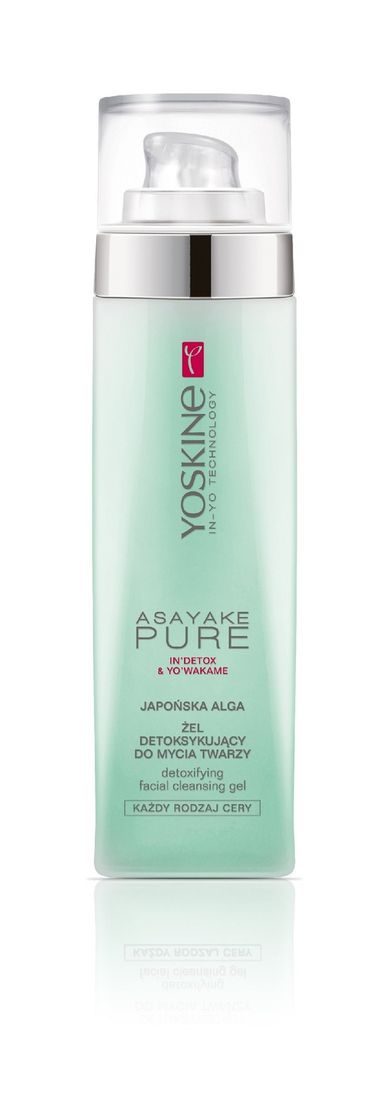 Yoskine, Asayake Purez, Japońska Alga, żel detoksykujący do mycia twarzy, 200 ml