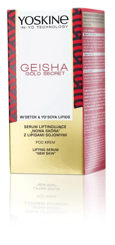 Yoskine, Geisha Gold Secret, serum liftingujące, Nowa Skóra pod krem, 30 ml