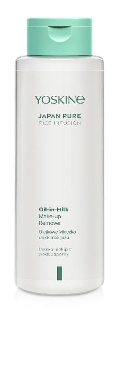Yoskine, Japan Pure Rice Infusion, olejkowe mleczko do demakijażu twarzy i oczu olejkowe, 400 ml