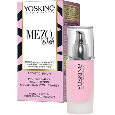 Yoskine, Mezo Peptide Expert, profesjonalny mezo-lifting modelujący owal twarzy, 30 ml