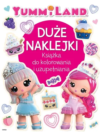 Yummiland. Duże naklejki. Książka do kolorowania i uzupełniania