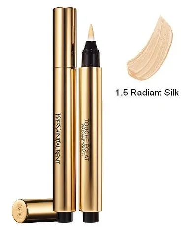 Yves Saint Laurent, Touche Eclat, rozświetlający korektor w płynie, 1.5 Luminous Silk, 2,5 ml