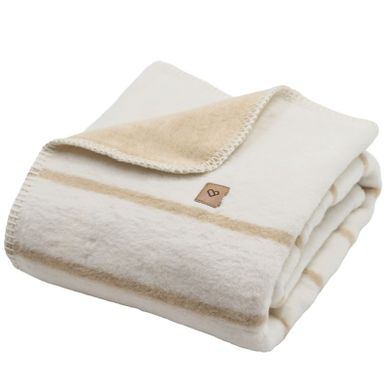 Zaffiro, Alba, koc bawełniany, beige, 75-100 cm