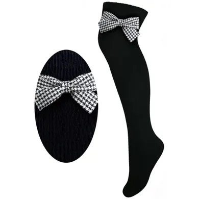 Zakolanówki dziewczęce, czarne, Milusie