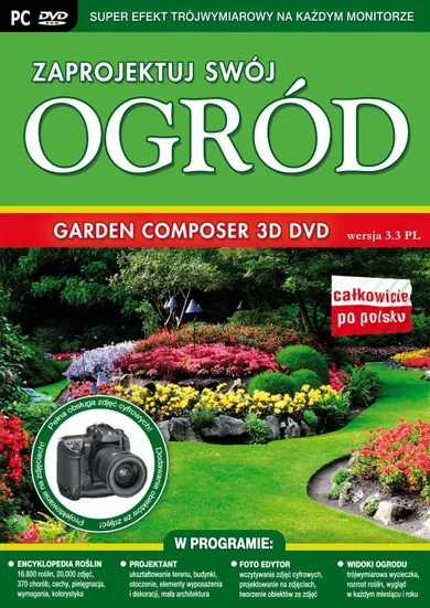 Zaprojektuj swój ogród. Garden Composer 3D DVD. Wersja 3.3